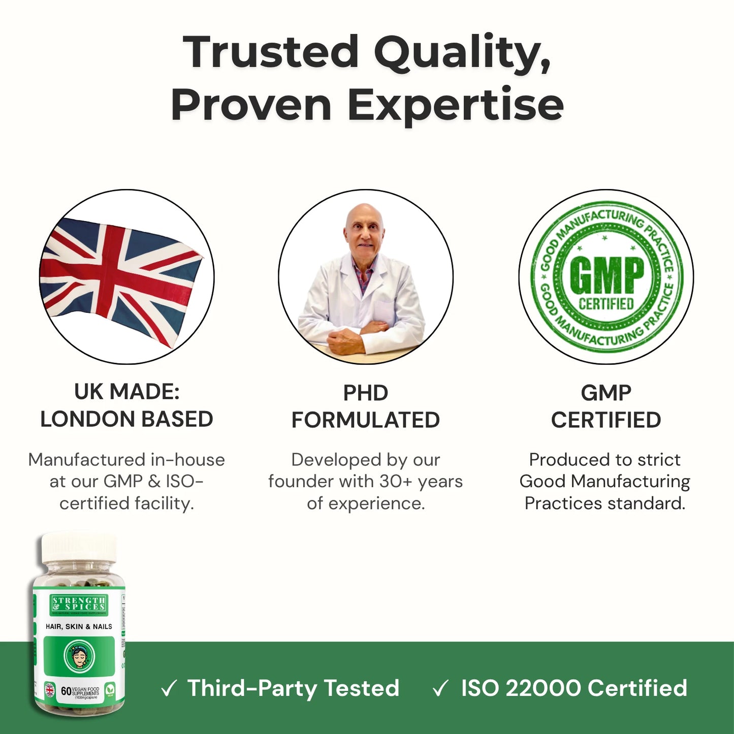 Hair, Skin & Nails - Strength & Spices Ltd. Supplement