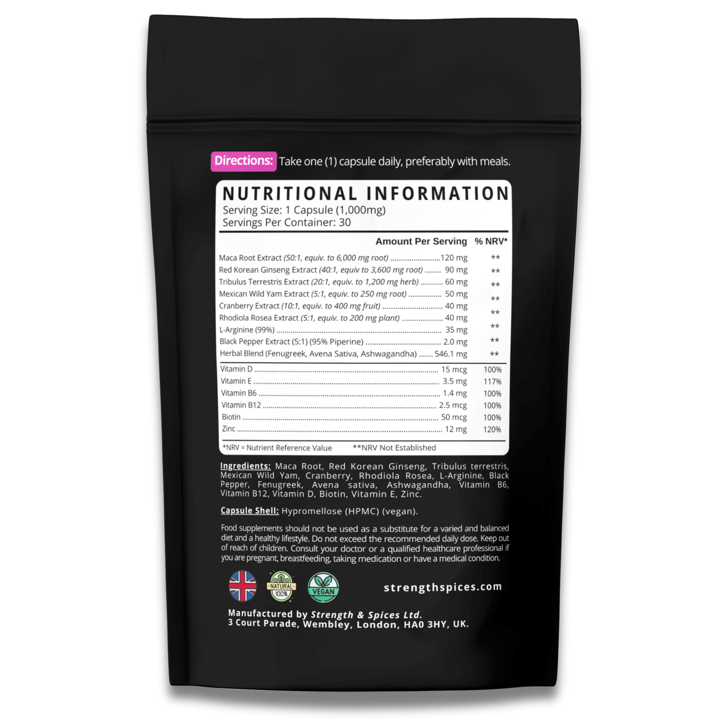 Natagra for Her – 11 - in - 1 Women’s Intimate Support - Strength & Spices Ltd. Supplement