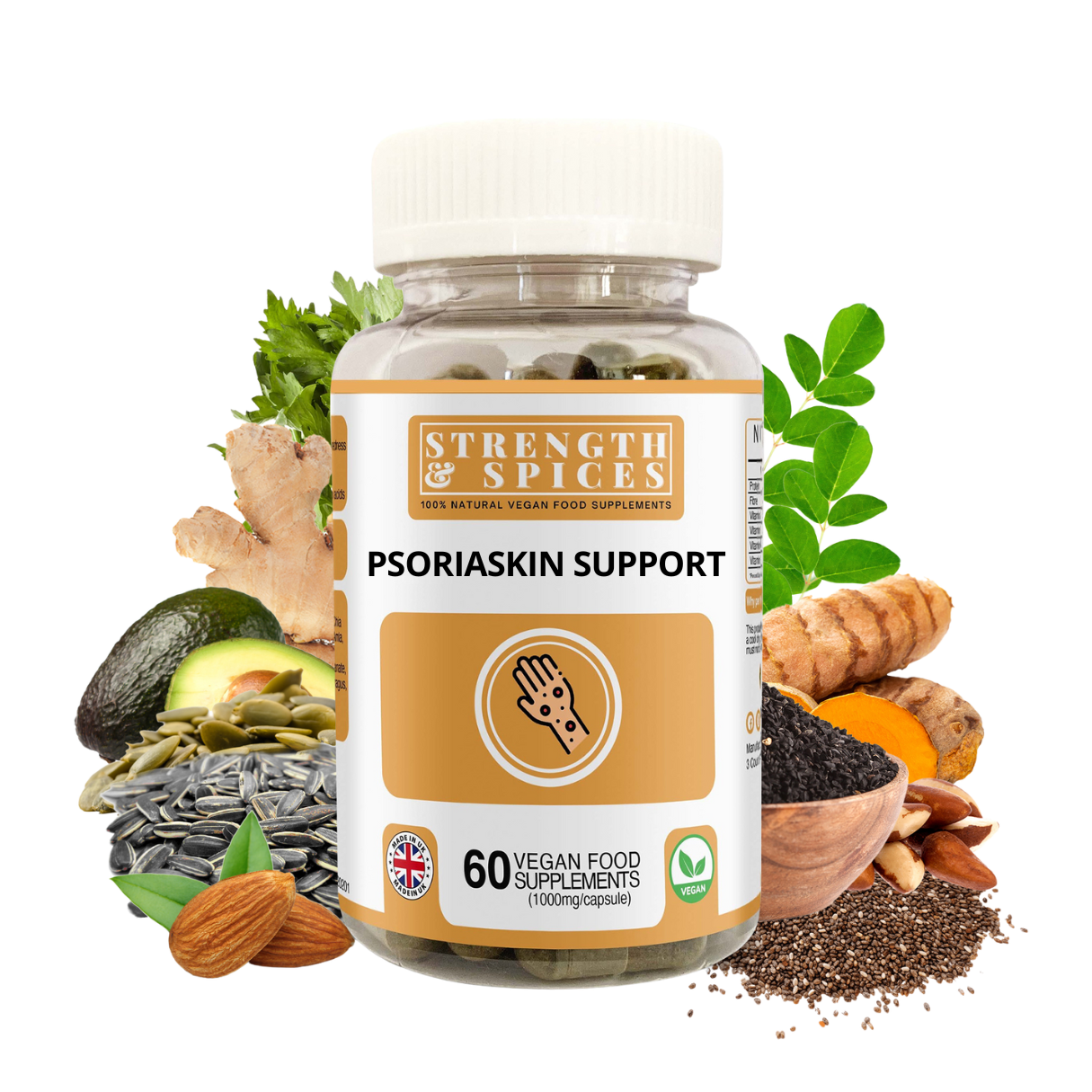 Psoriaskin Support - Strength & Spices Ltd. Supplement