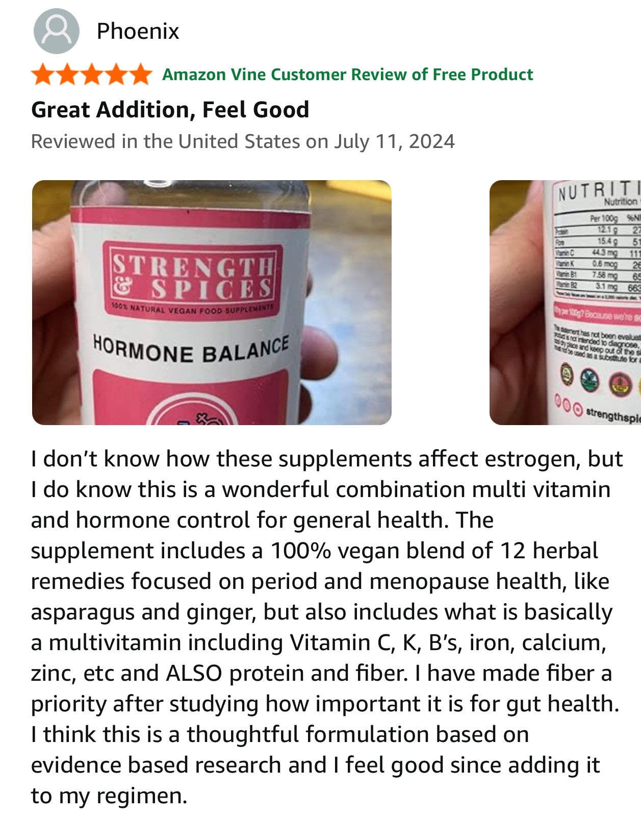 Customer review