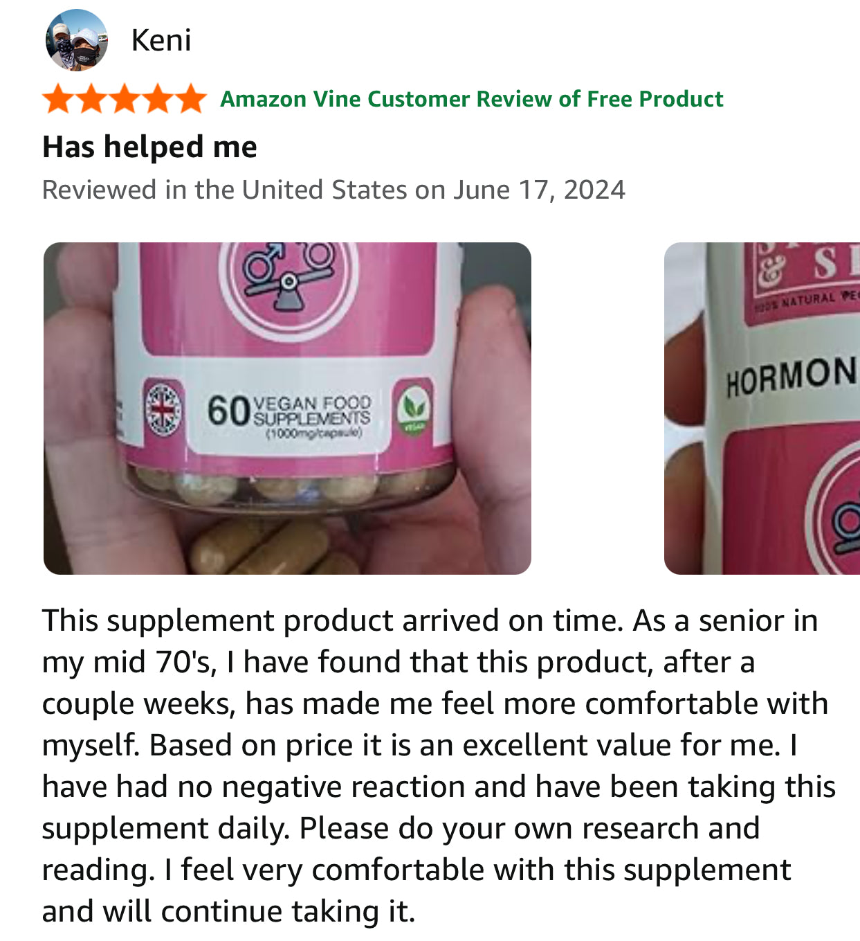 Customer review