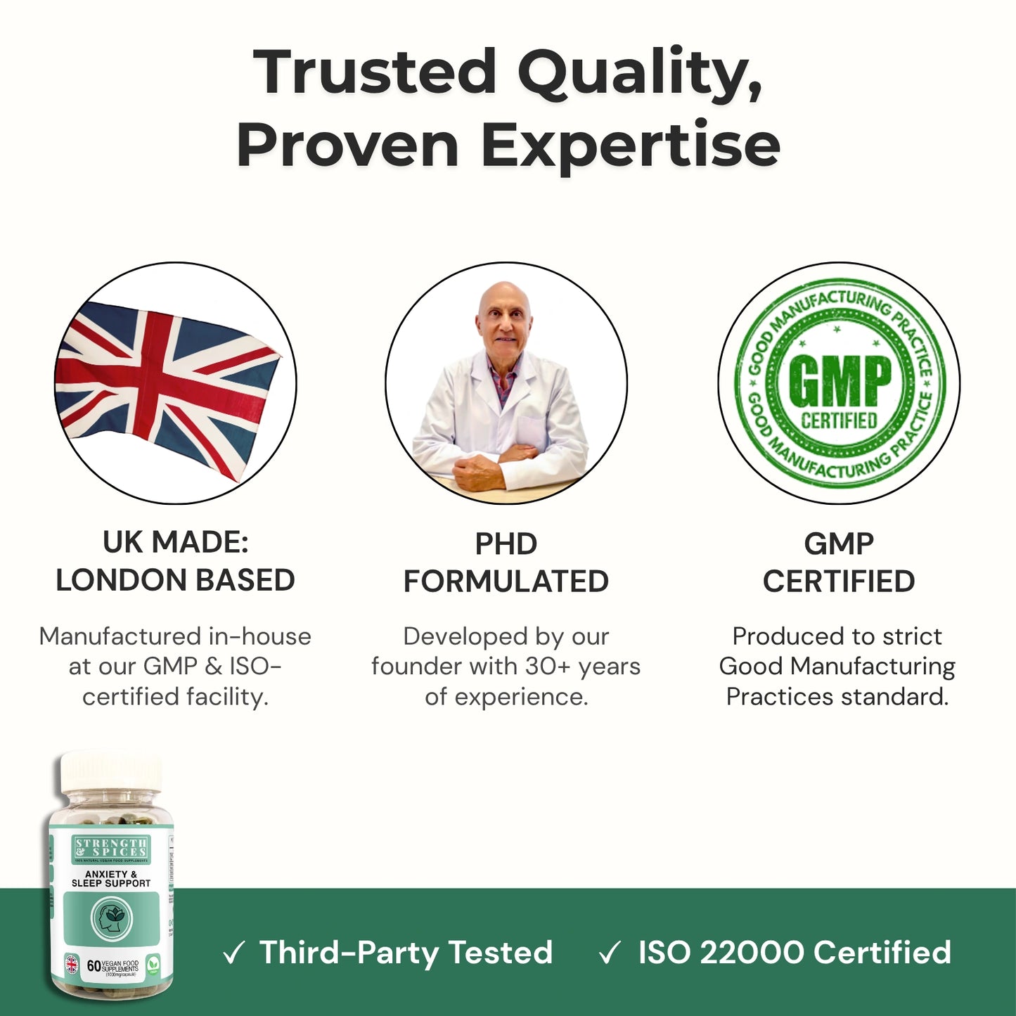 Anxiety & Sleep Support - Strength & Spices Ltd. Supplement