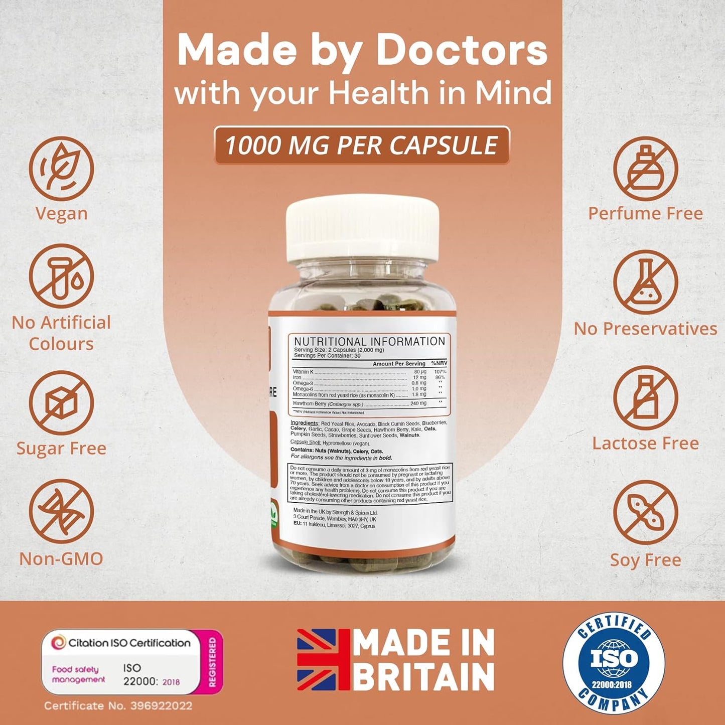 Cholesterol Care (Cardio - Lipid Complex) - Strength & Spices Ltd. Supplement