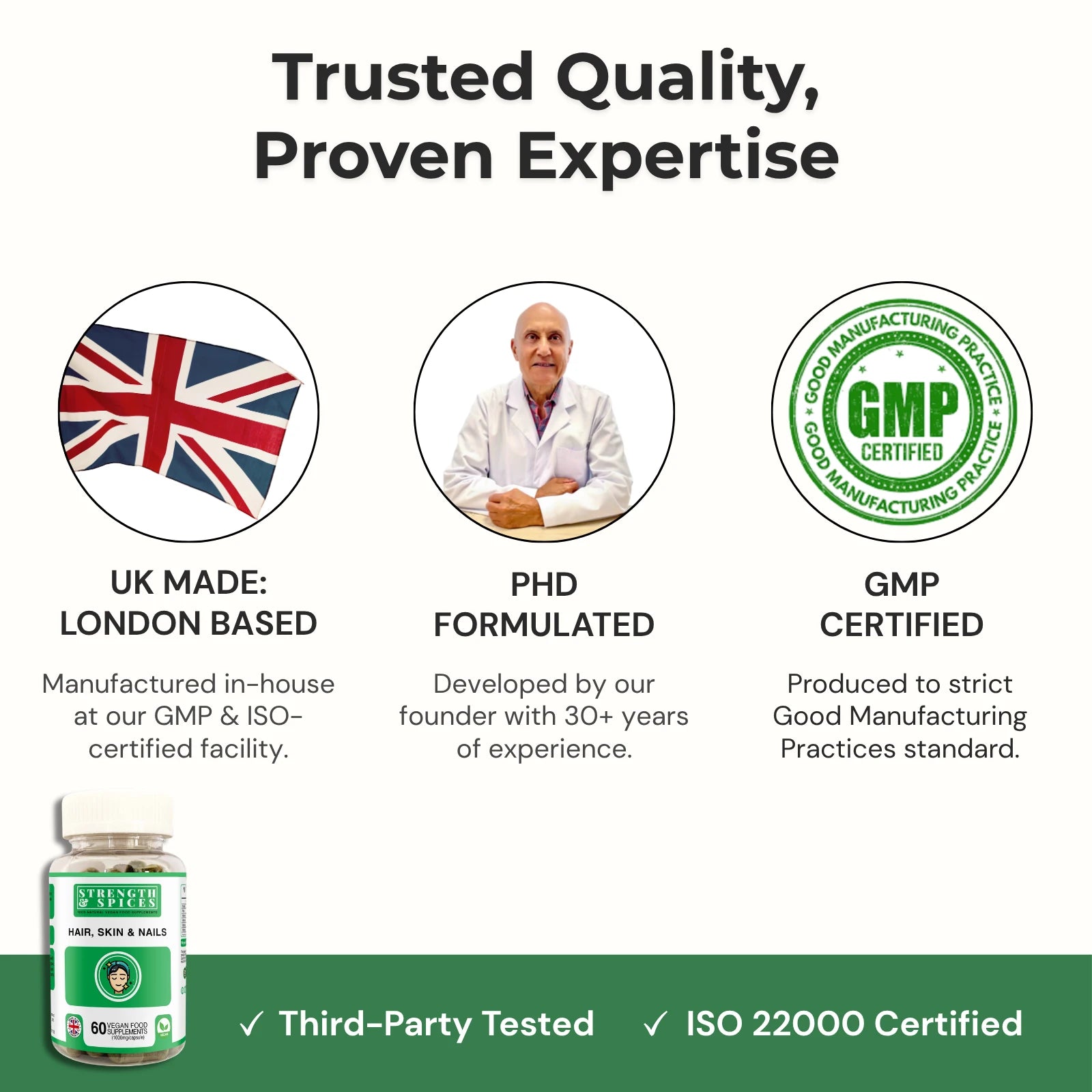 Hair, Skin & Nails - Strength & Spices Ltd. Supplement