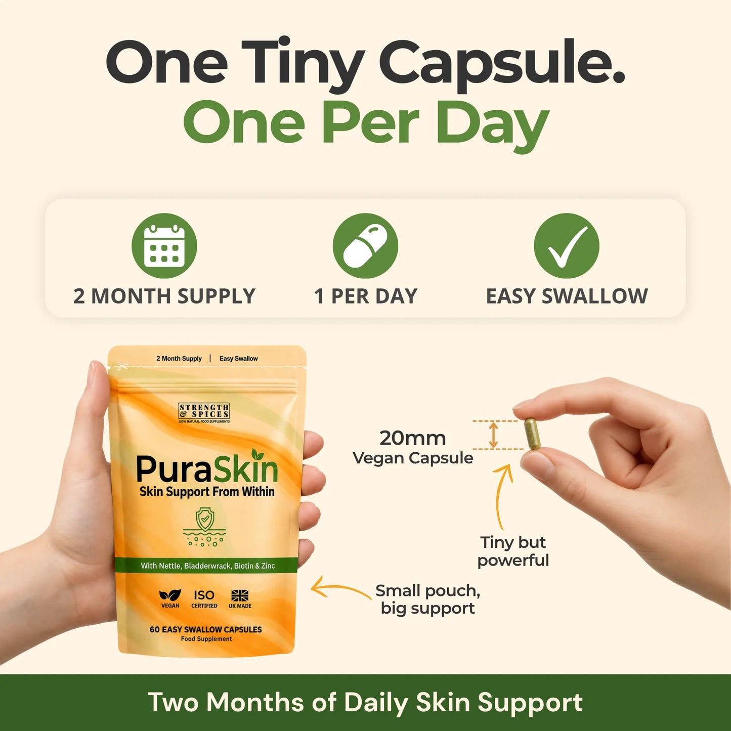 PuraSkin Skin Support – 2 Month Supply