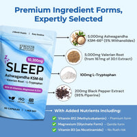 10,300mg Sleep with Ashwagandha KSM-66®, Valerian & L-Tryptophan