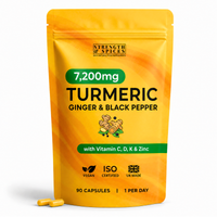 High-Strength 7,200mg Turmeric Curcumin - 3 Month Supply