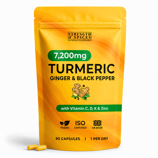 High-Strength 7,200mg Turmeric Curcumin - 3 Month Supply