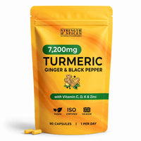 High-Strength 7,200mg Turmeric Curcumin - 3 Month Supply - Strength & Spices Ltd. Supplement