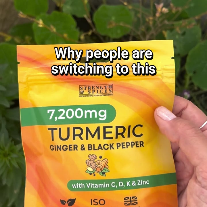 High-Strength 7,200mg Turmeric Curcumin - 3 Month Supply